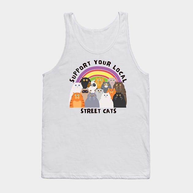 Street Cats Tank Top by Sruthi